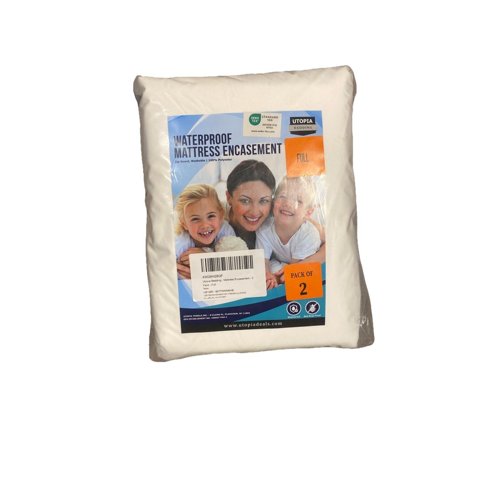 Utopia Waterproof Mattress Encasement Full Pack Of Two